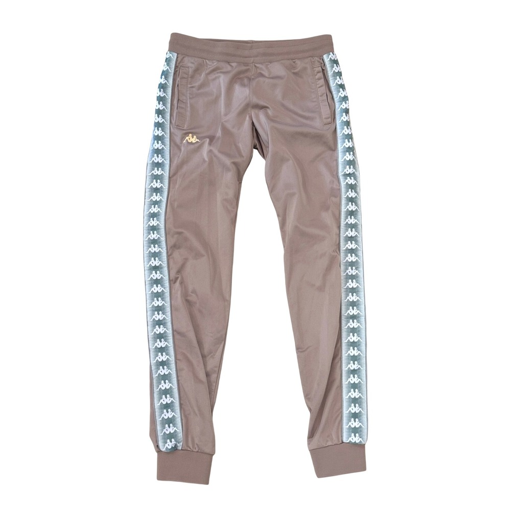 Kappa Sport Track Trousers Pants Joggers Side Stripe‎ Athleisure Blush Gray M